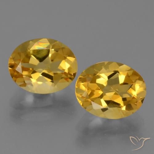4.98ctw Natural Deep Gold Citrine, Oval, VVS