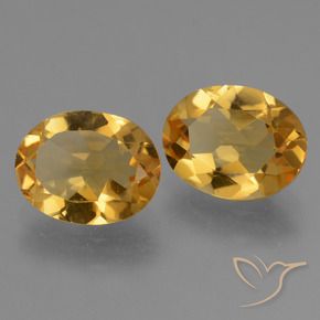 4.51 ctw Golden Citrine Stones, Natural Citrine in Oval Facet Shape for Sale