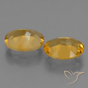 Citrine Gemstones in 10 x 8 mm (calibrated) Size for Sale, Citrine Stones in Golden Orange Color