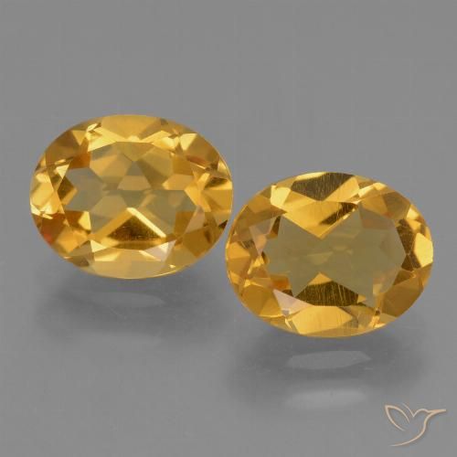 4.82ctw Natural Dark Golden Citrine, Oval, VVS-VS