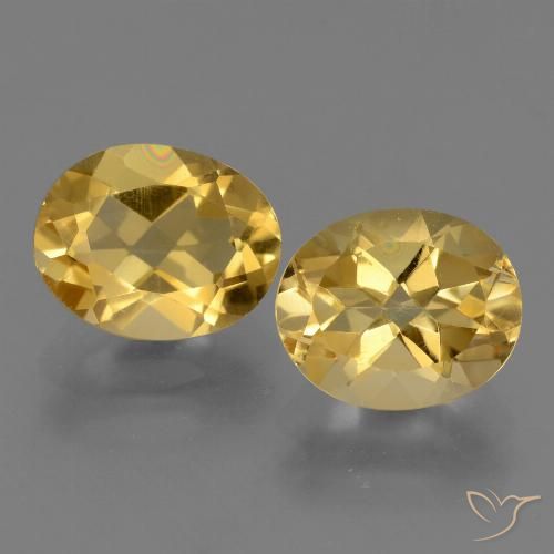 4.79ctw Natural Medium Golden Citrine, Oval, VVS