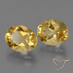 4.79 ctw Golden Citrine Stones, Natural Citrine in Oval Facet Shape for Sale