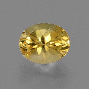 Золотисто-оранжевый Цитрин Камень - 2.6ct Фасетный Овал (ID: 433594)