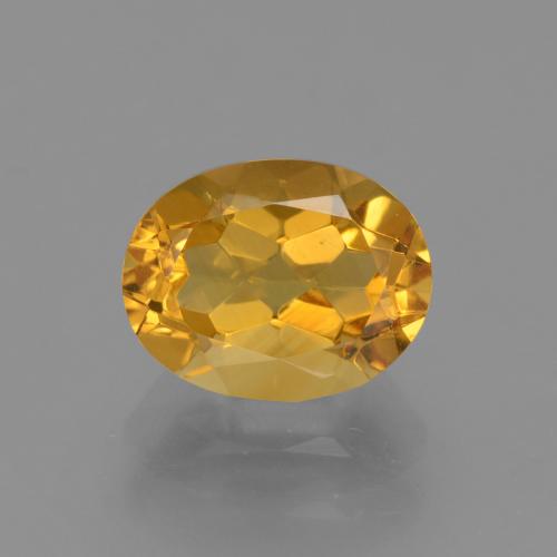Dark Golden Цитрин Камень - 2.5ct Фасетный Овал (ID: 433599)