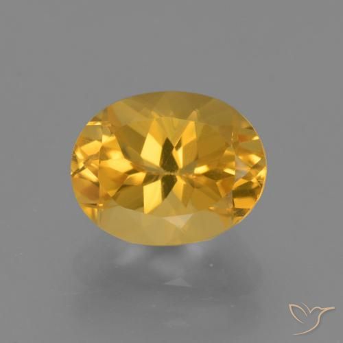 2.58ct Natural Golden Orange Citrine, Oval, VVS-VS