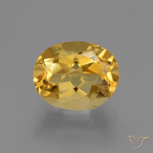 2.60ct Natural Golden Orange Citrine, Oval, VVS