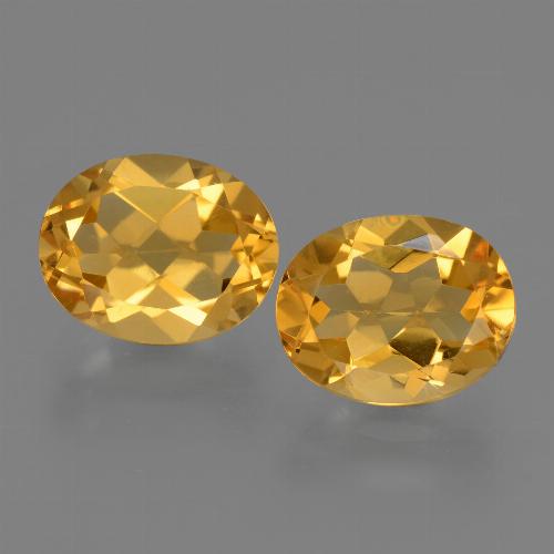 Dark Golden Citrine Gem - 2.4ct Oval Facet (ID: 433629)