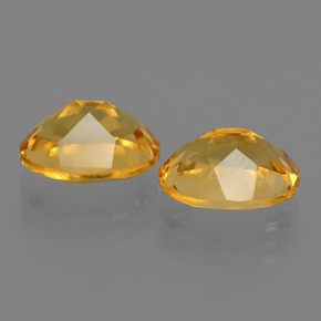 Citrine Gemstones in 10 x 8 mm (calibrated) Size for Sale, Citrine Stones in Dark Golden Color