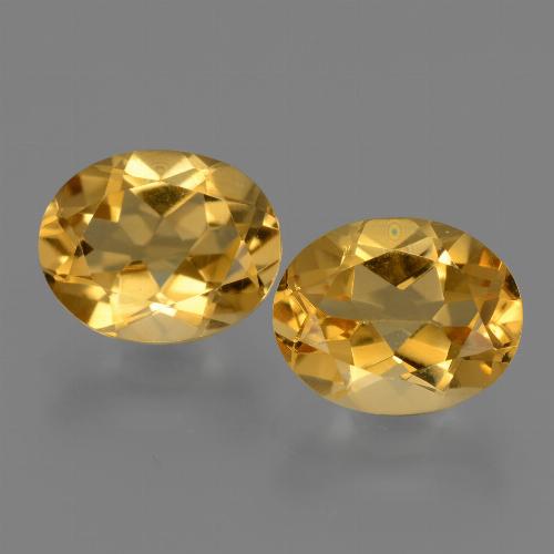 Dark Golden Citrine Gem - 2.5ct Oval Facet (ID: 433632)