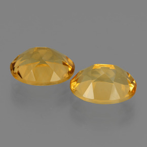 Citrine Gemstones in 10 x 8 mm (calibrated) Size for Sale, Citrine Stones in Dark Golden Color