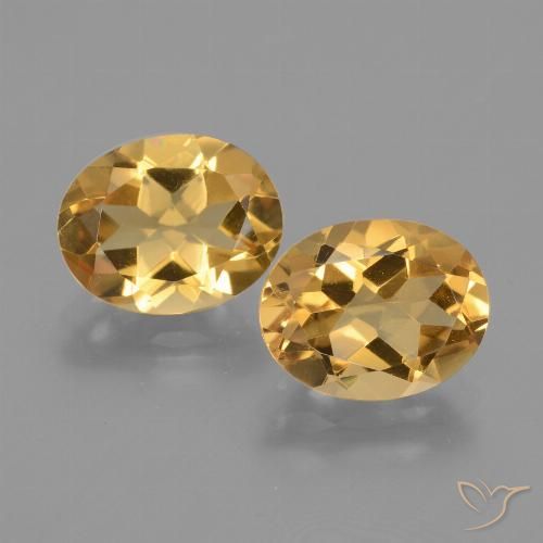4.6 ct Yellow Citrine, 10.1 x 8 mm Oval Cut From Brazil, Photo A