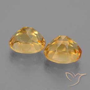 Citrine Gemstones in 10 x 8 mm (calibrated) Size for Sale, Citrine Stones in Deep Golden Orange Color