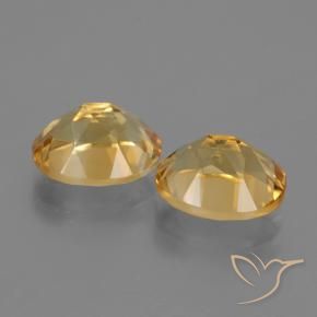 Citrine Gemstones in 10 x 8 mm (calibrated) Size for Sale, Citrine Stones in Medium-Dark Golden Color