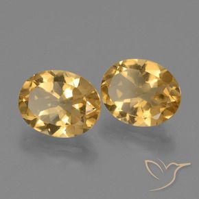 4.90 ctw Golden Citrine Stones, Natural Citrine in Oval Facet Shape for Sale