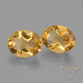4.52 ctw Golden Citrine Stones, Natural Citrine in Oval Facet Shape for Sale