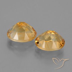 Citrine Gemstones in 10 x 8 mm (calibrated) Size for Sale, Citrine Stones in Orange-Gold Color
