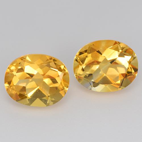 Золотой Цитрин Камень - 2.5ct Фасетный Овал (ID: 433685)