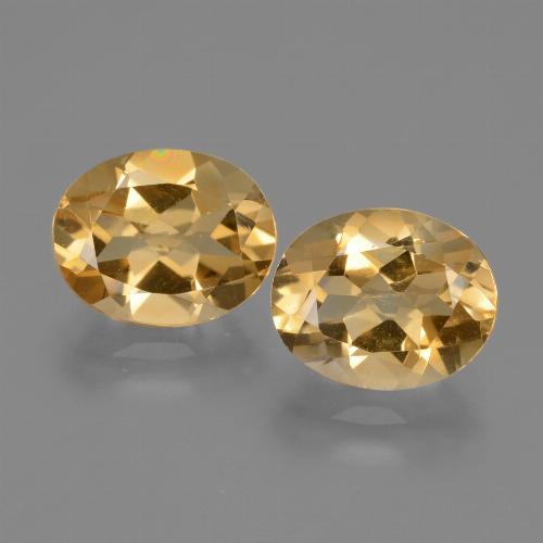 Doré Citrine gemme - 2.4ct Ovale facette (ID: 433686)