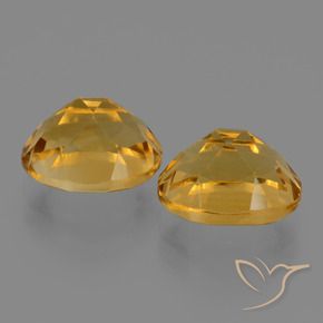 Citrine Gemstones in 10 x 8 mm (calibrated) Size for Sale, Citrine Stones in Dark Golden Color