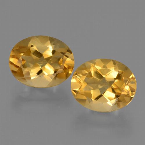 Dark Golden Citrine Gem - 2.7ct Oval Facet (ID: 433709)