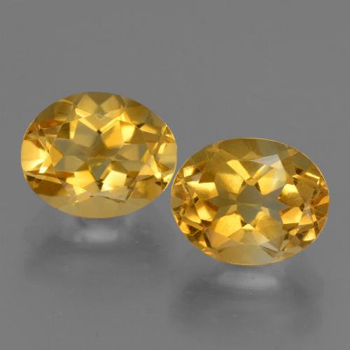 Dark Golden Citrine Gem - 2.7ct Oval Facet (ID: 433735)