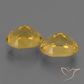 Citrine Gemstones in 10 x 8 mm (calibrated) Size for Sale, Citrine Stones in Medium Golden Color