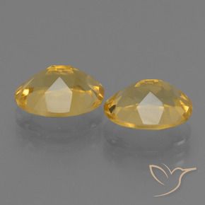 Citrine Gemstones in 10 x 8 mm (calibrated) Size for Sale, Citrine Stones in Golden Orange Color