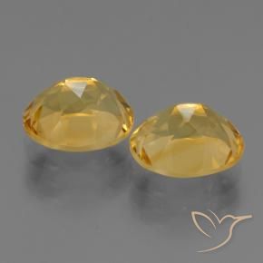 Citrine Gemstones in 10 x 8 mm (calibrated) Size for Sale, Citrine Stones in Deep Golden Orange Color