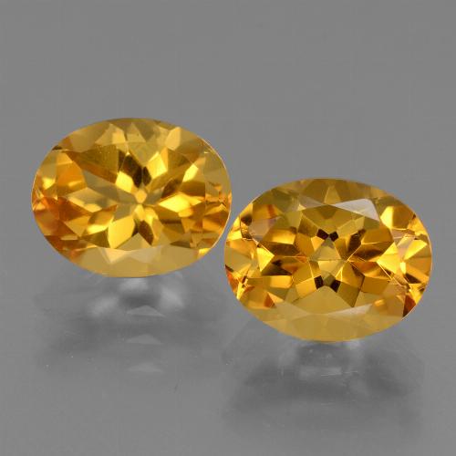 Dark Golden Citrine Gem - 2.4ct Oval Facet (ID: 433742)