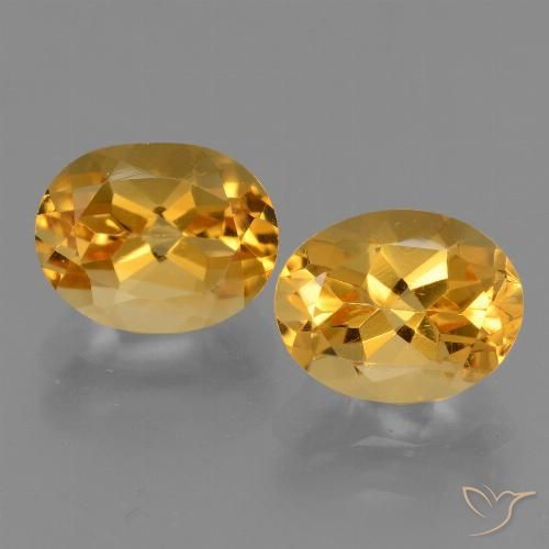4.96ctw Natural Deep Golden Orange Citrine, Oval, VVS