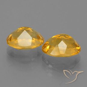 Citrine Gemstones in 10 x 8 mm (calibrated) Size for Sale, Citrine Stones in Dark Golden Color