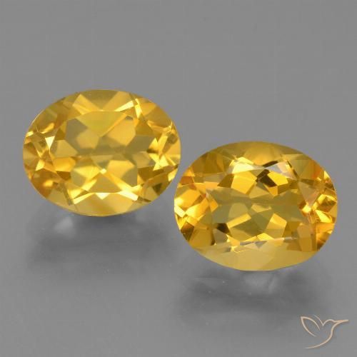 Medium Gold Citrine Gem - 2.5ct Oval Facet (ID: 433746)