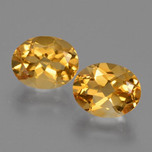 Medium Orange-Gold Цитрин Камень - 2.6ct Фасетный Овал (ID: 433751)