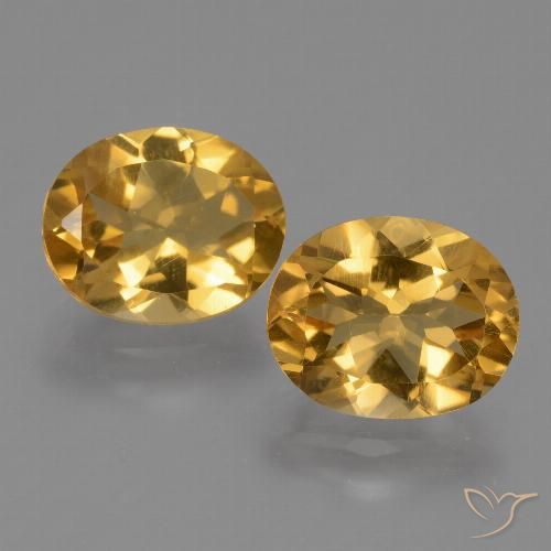 4.72ctw Natural Gold Citrine, Oval, VVS-VS