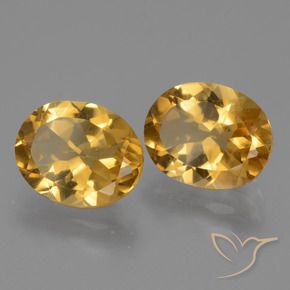 4.72 ctw Golden Citrine Stones, Natural Citrine in Oval Facet Shape for Sale