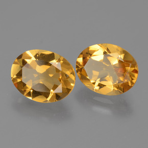 4.51 ctw Golden Citrine Stones, Natural Citrine in Oval Facet Shape for Sale