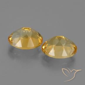 Citrine Gemstones in 10 x 8 mm (calibrated) Size for Sale, Citrine Stones in Medium-Dark Golden Color
