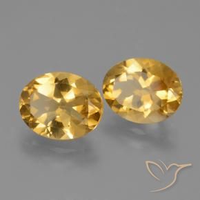 4.79 ctw Golden Citrine Stones, Natural Citrine in Oval Facet Shape for Sale