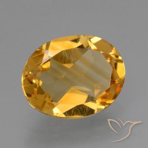 2.09 ct Golden Citrine Stone, Natural Citrine in Oval Facet Shape for Sale