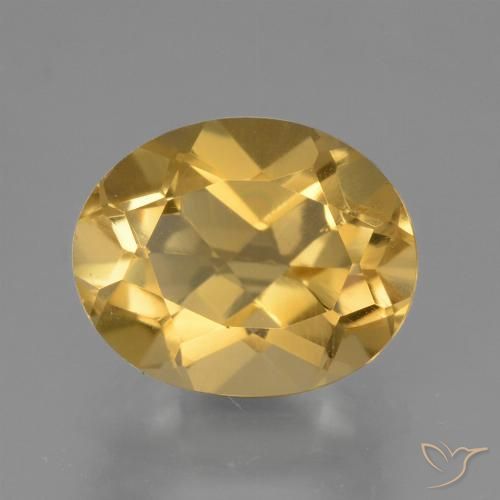 2.25ct Natural Golden Orange Citrine, Oval, VVS