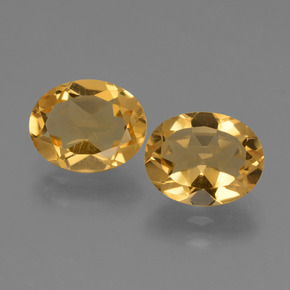 Deep Golden Orange Citrine Gem - 2.3ct Oval Facet (ID: 433847)