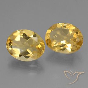 4.33 ctw Golden Citrine Stones, Natural Citrine in Oval Facet Shape for Sale