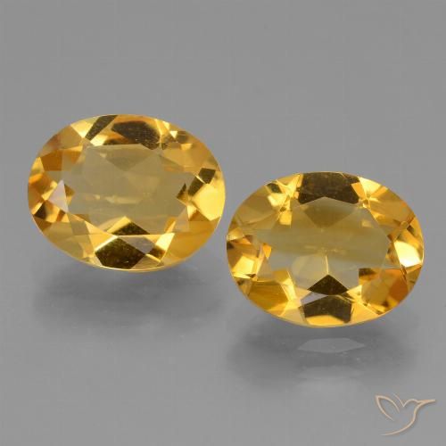 4.22 ct Yellow Citrine, 10.1 x 8 mm Oval Cut From Brazil, Photo A