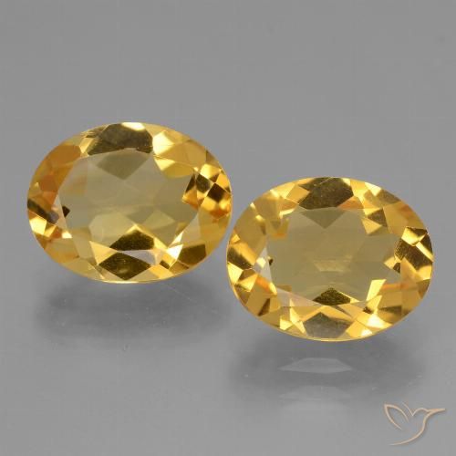 4.52 ct Yellow Citrine, 10.1 x 8 mm Oval Cut From Brazil, Photo A