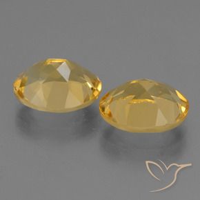 Citrine Gemstones in 10 x 8 mm (calibrated) Size for Sale, Citrine Stones in Deep Golden Orange Color