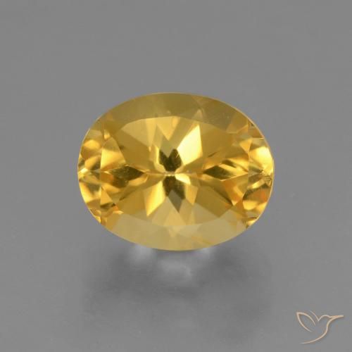 2.69ct Natural Bright Gold Citrine, Oval, VS