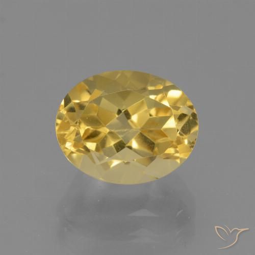 2.92ct Natural Golden Orange Citrine, Oval, VVS