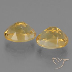 Citrine Gemstones in 10 x 8 mm (calibrated) Size for Sale, Citrine Stones in Medium Golden Color