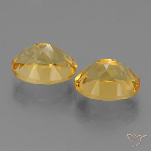 Citrine Gemstones in 10 x 8 mm (calibrated) Size for Sale, Citrine Stones in Gold Color
