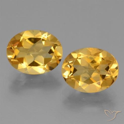 4.9 ct Yellow Citrine, 10.2 x 8 mm Oval Cut From Brazil, Photo A